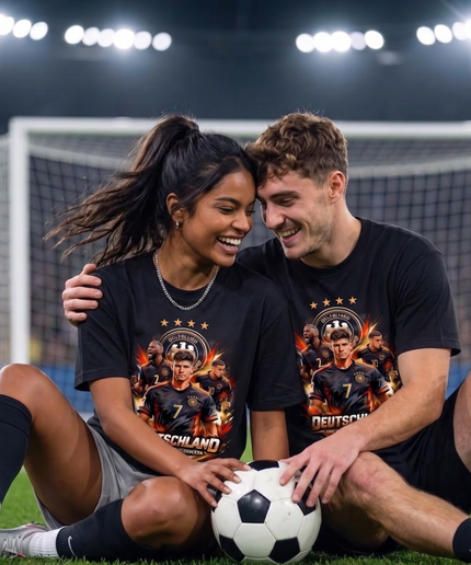 T-shirt unisexe fan Kai Havertz #7 Allemagne Coupe du Monde 2026 Squad Fire