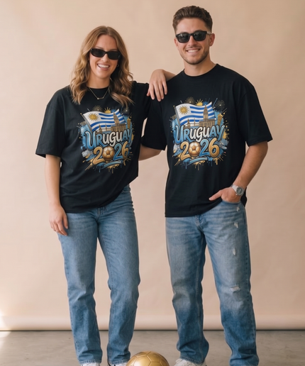 Uruguay 2026 Graffiti Fiesta Soccer World Cup Unisex Fan T-Shirt