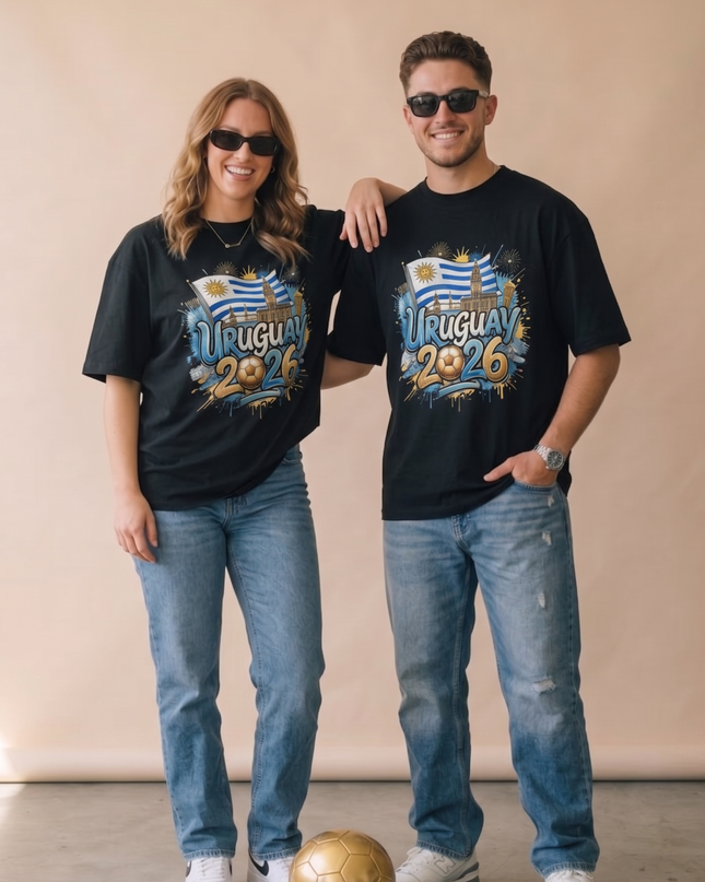 Uruguay 2026 Graffiti Fiesta Soccer World Cup Unisex Fan T-Shirt