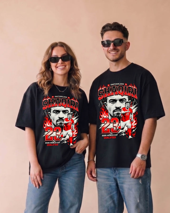 Xherdan Shaqiri #23 Switzerland 2026 World Cup Qualified Unisex Fan T-Shirt