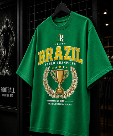 Brazil World Champions Soccer Culture Est. 1914 Kids Fan T-Shirt