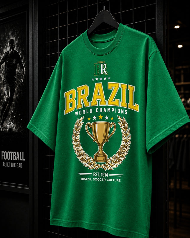 Brazil World Champions Soccer Culture Est. 1914 Kids Fan T-Shirt