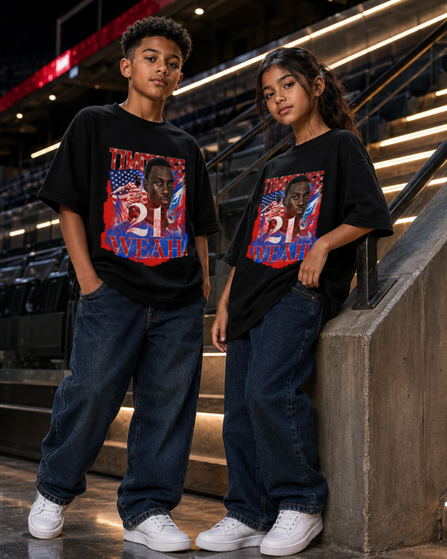 Timothee Weah USA #21 Kids Fan T-Shirt