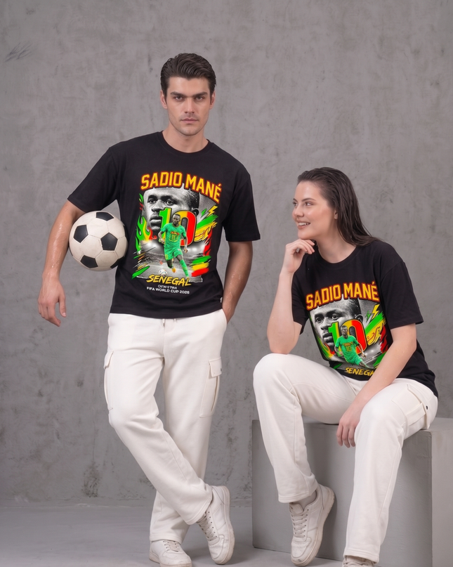Sadio Mané #10 Senegal Qualified Soccer World Cup 2026 Unisex Fan T-Shirt