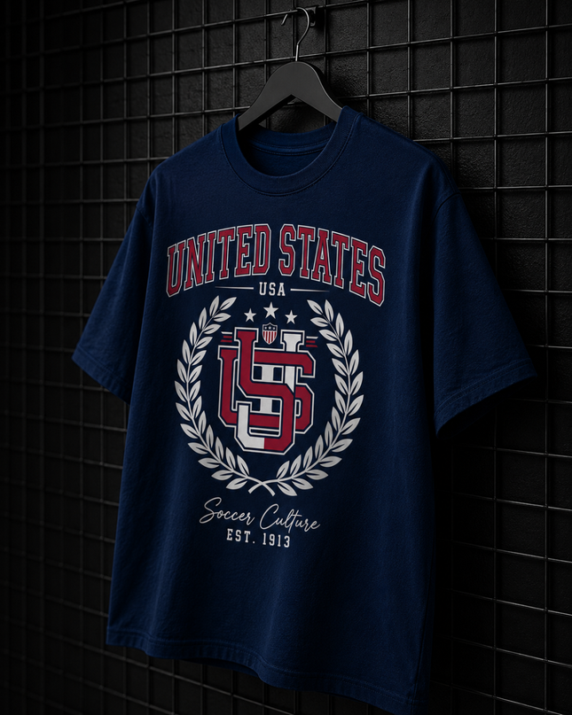 United States USA Soccer Culture Est. 1913 Kids Fan T-Shirt