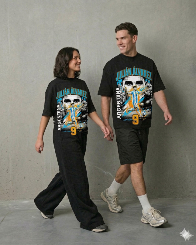 Julián Álvarez #9 Argentina Road to 2026 Unisex Fan T-Shirt