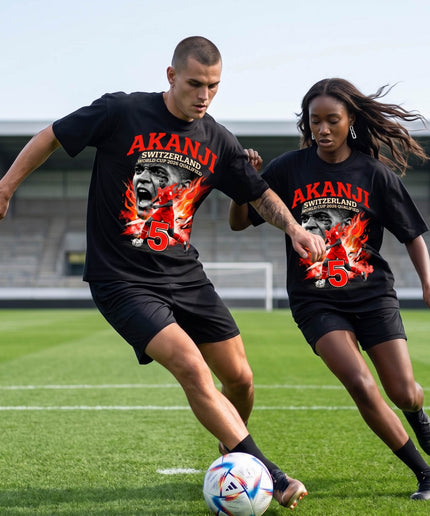 Manuel Akanji #5 Switzerland World Cup 2026 Qualified Unisex Fan T-Shirt