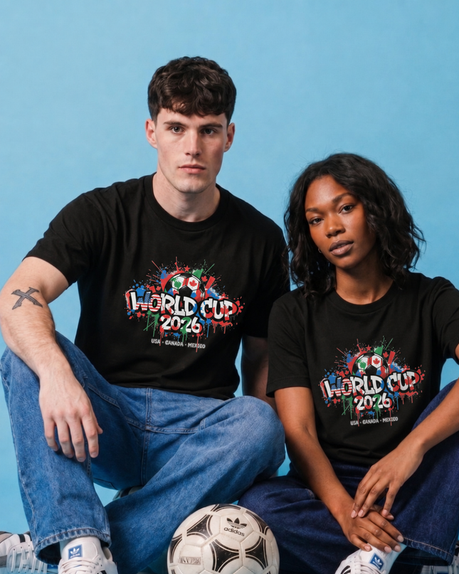 World Cup 2026 Graffiti Splash USA Canada Mexico Unisex Fan T-Shirt