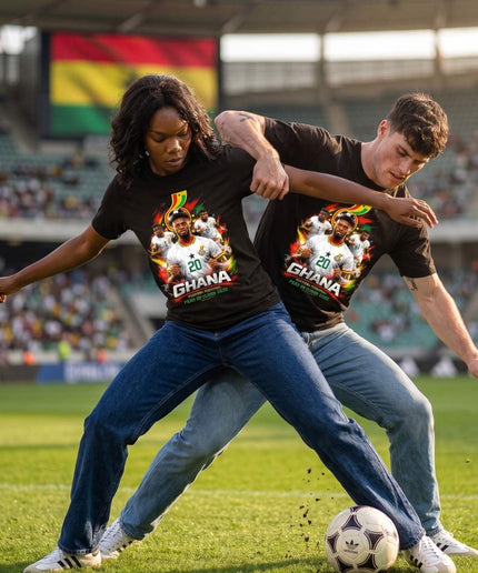 T-shirt Unisexe Fan Mohammed Kudus #20 Ghana Équipe Nationale Coupe Du Monde Football 2026