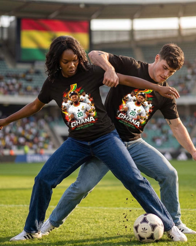 T-shirt Unisexe Fan Mohammed Kudus #20 Ghana Équipe Nationale Coupe Du Monde Football 2026