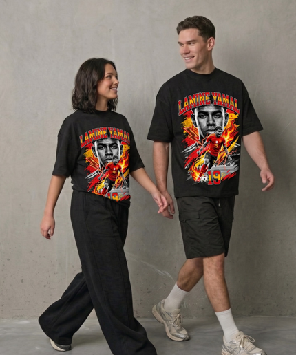 Lamine Yamal España Fire Portrait Fan T-Shirt Vol. 2