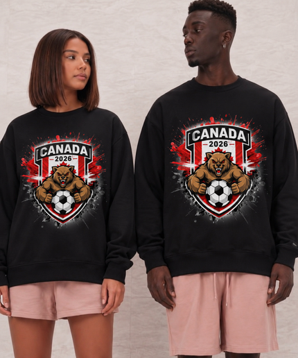 Canada 2026 Bear Crest Unisex Fan Crewneck