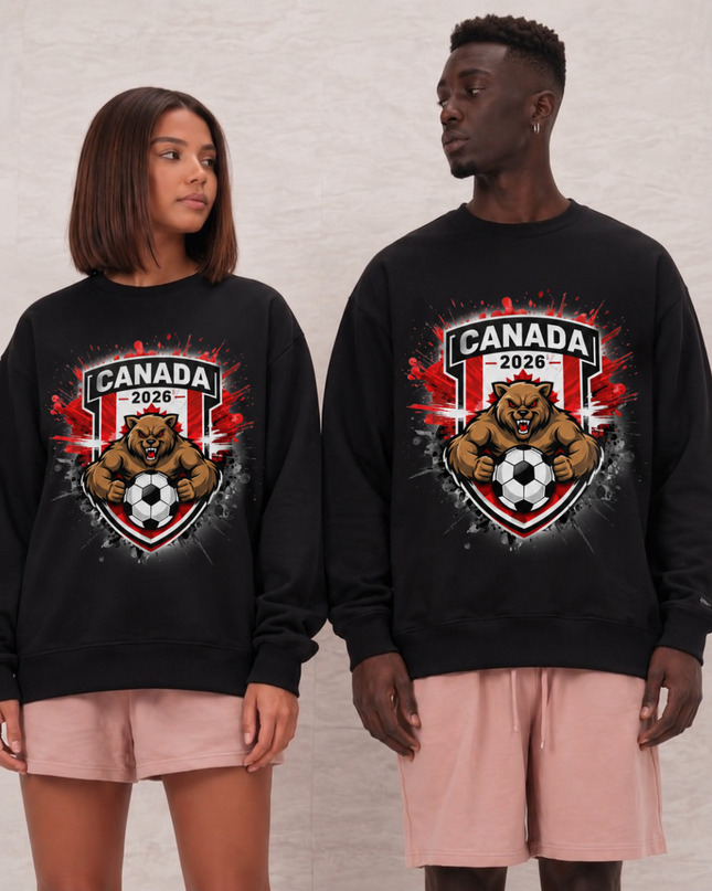 Canada 2026 Bear Crest Unisex Fan Crewneck