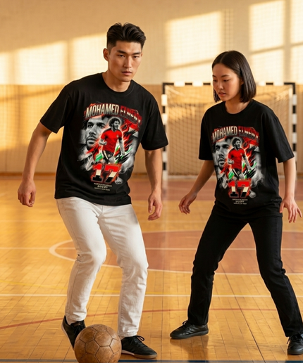 T-shirt Fan Unisexe Mohamed Elneny #17 Fierté Nationale Égypte Coupe du Monde de Football 2026