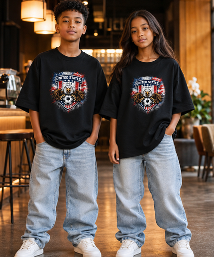 United States 2026 Eagle Crest Kids Fan T-Shirt