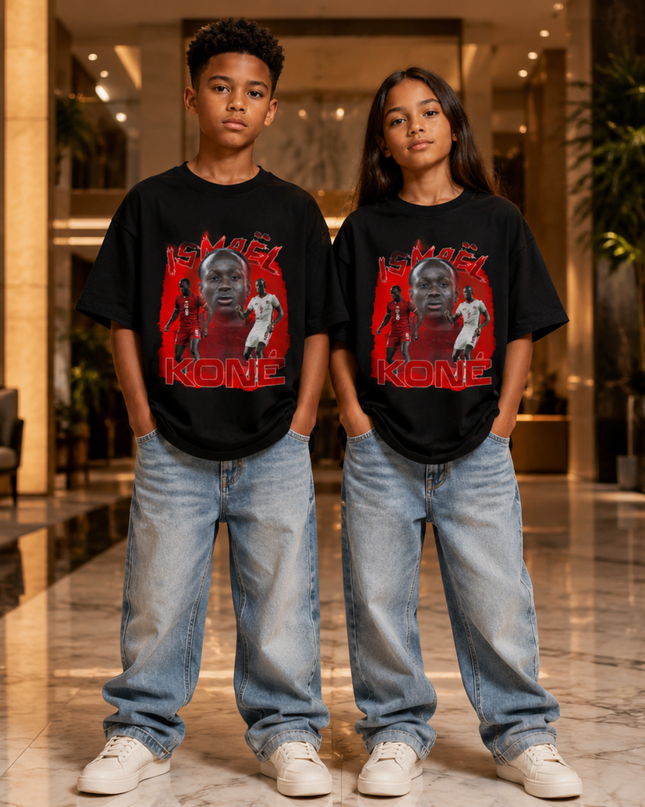 Ismael Kone Canada Red Fire Kids Fan T-Shirt