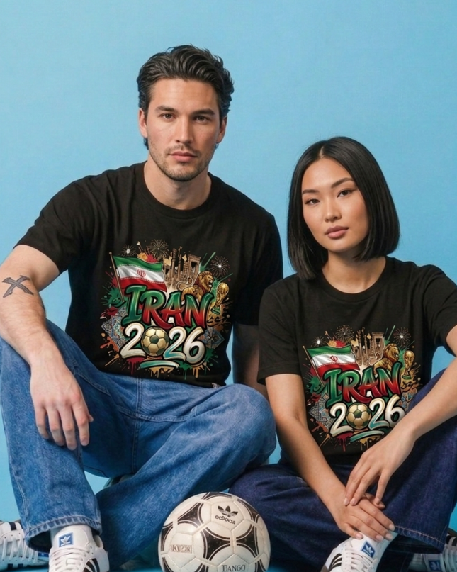 Iran 2026 Graffiti Celebration Unisex Fan T-Shirt