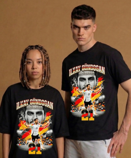 Ilkay Gündogan #21 – Allemagne Coupe du Monde 2026 T-Shirt Fan Unisexe