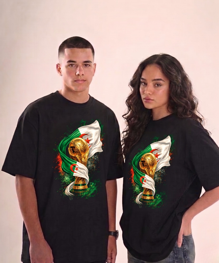 Algeria World Cup Trophy Unisex Fan T-Shirt