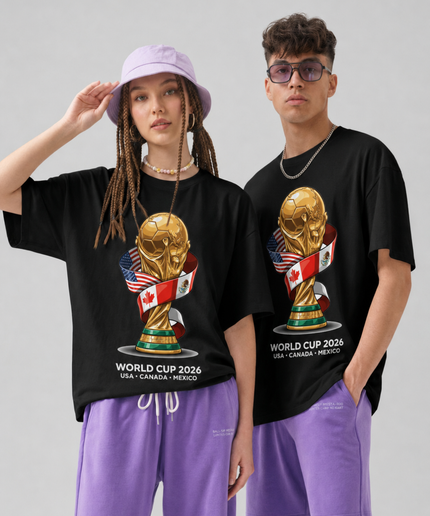 World Cup 2026 USA Canada Mexico Trophy Unisex Fan T-Shirt