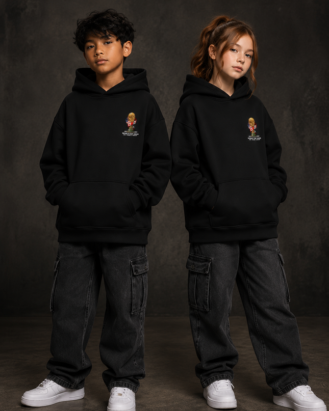Raphinha Barcelona Fist Pump Kids Fan Hoodie
