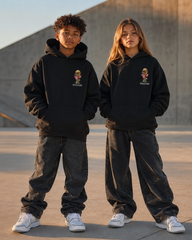 Neymar Jr Brazil #10 Portrait Kids Fan Hoodie