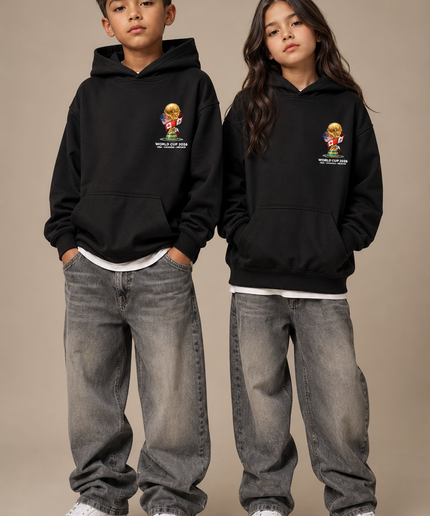 Sweat à capuche enfant fan légende Ronaldinho #10 Barcelone