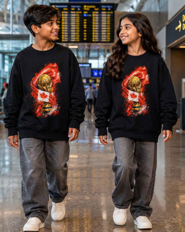 Canada 2026 World Cup Kids Fan Crewneck