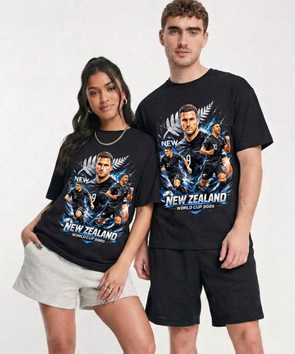 New Zealand All Whites World Cup 2026 Unisex Fan T-Shirt
