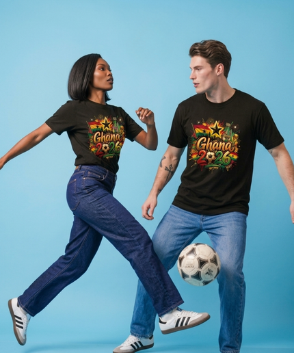T-shirt unisexe "Ghana 2026 Graffiti" pour fans