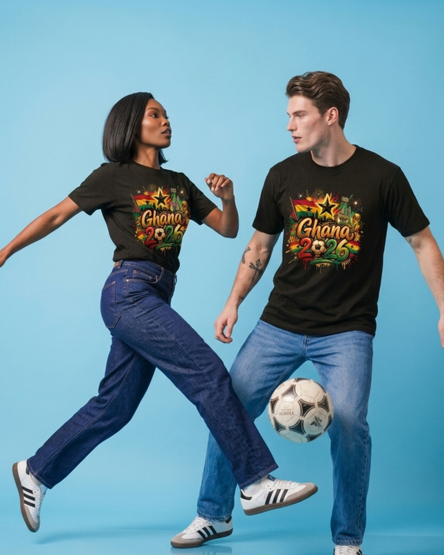 T-shirt unisexe "Ghana 2026 Graffiti" pour fans