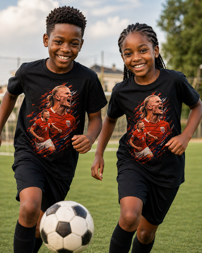 T-shirt Enfant Fan Erling Haaland Norvège