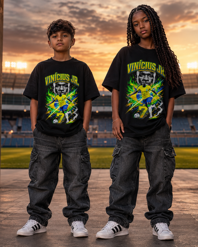 T-shirt Enfant Vinicius Jr. Brésil #7 Fan Club