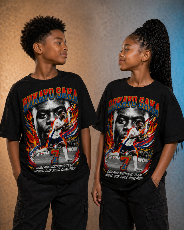 T-shirt Enfant Bukayo Saka Angleterre Fan