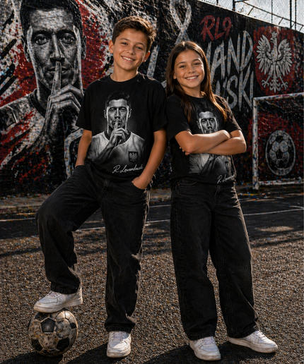 T-shirt enfant fan de Robert Lewandowski Pologne