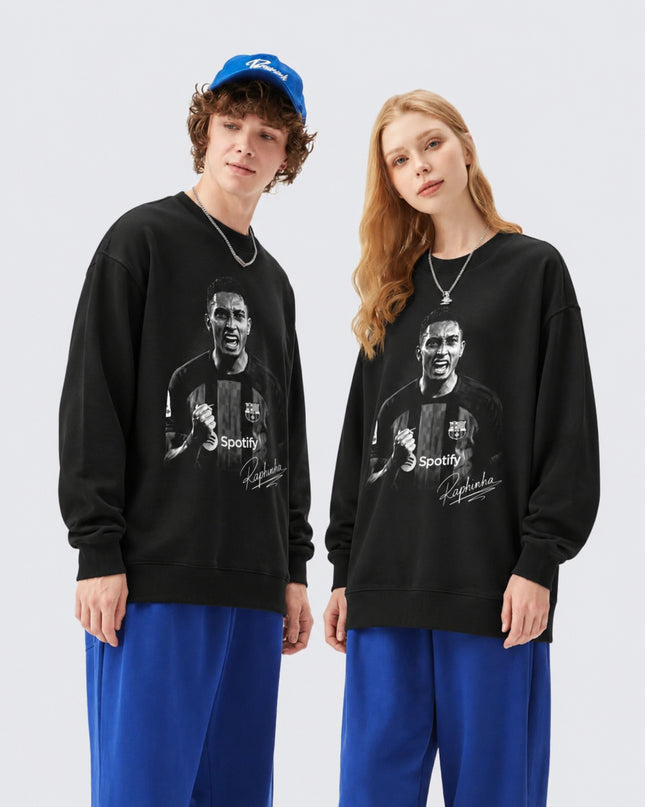 Raphinha Barcelona Signature Graphic Unisex Fan Crewneck