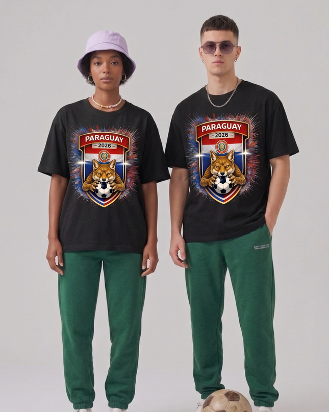 Paraguay 2026 Fox Crest Edition Soccer World Cup Unisex Fan T-Shirt
