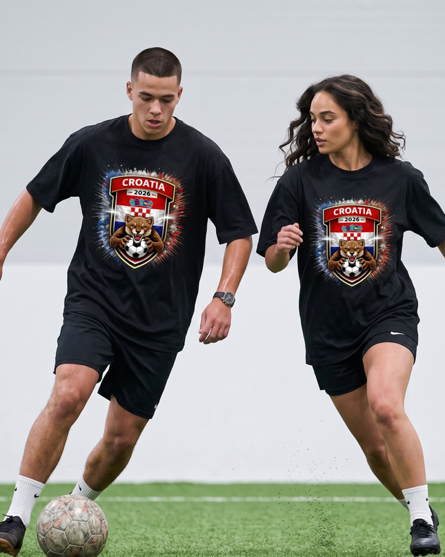 T-shirt unisexe fan Croatie qualifiée pour la Coupe du Monde de Football 2026
