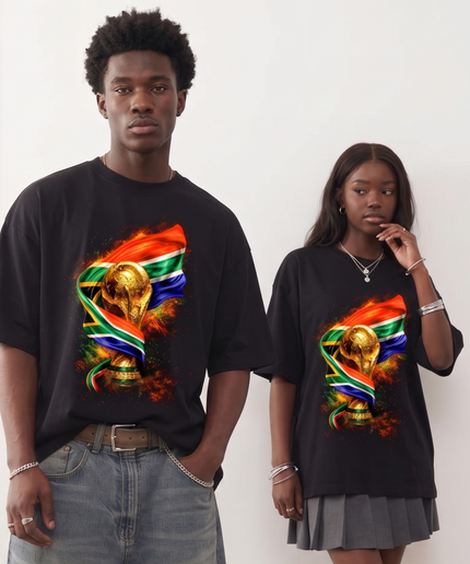 South Africa 2026 Flame Glory Edition Soccer World Cup Unisex Fan T-Shirt