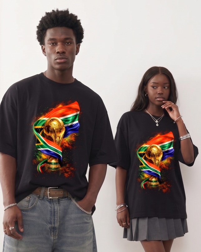 South Africa 2026 Flame Glory Edition Soccer World Cup Unisex Fan T-Shirt