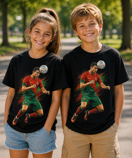 T-shirt Enfant Fan Cristiano Ronaldo Portugal #7
