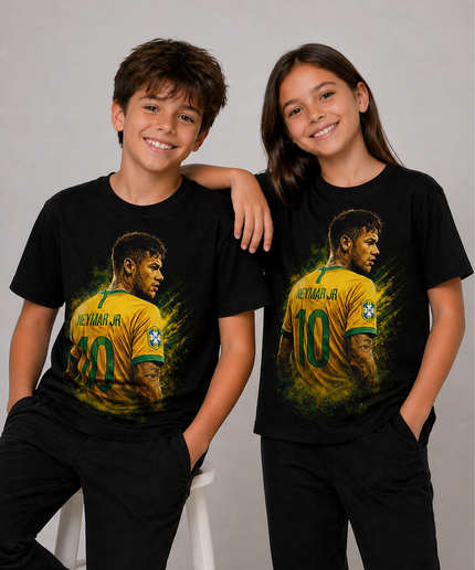 T-shirt Enfant Fan Neymar Jr Brésil