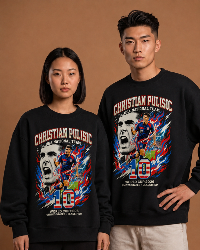 Christian Pulisic USA 2026 Unisex Fan Crewneck