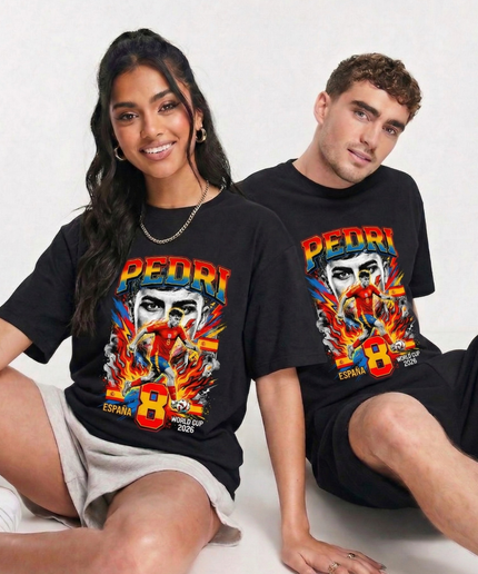 T-shirt Pedri #8 – Coupe du Monde 2026 Espagne