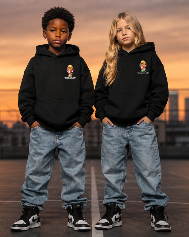 Alphonso Davies #19 Canada Kids Fan Hoodie