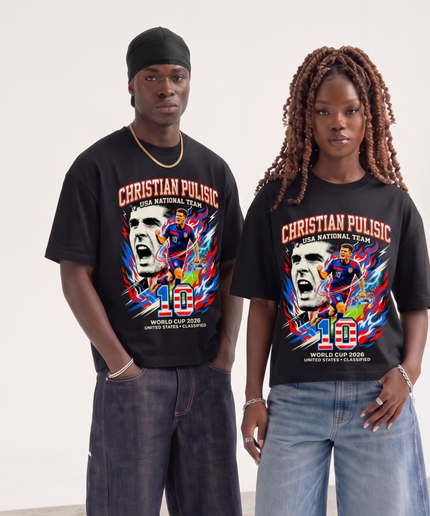 T-Shirt unisexe « Classified Fan » Christian Pulisic #10 équipe nationale des États-Unis Coupe du monde 2026