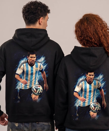 Sweat à capuche unisexe pour fans, motif Lionel Messi Argentine