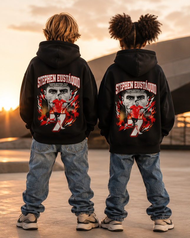 Stephen Eustaquio #7 Canada Kids Fan Hoodie