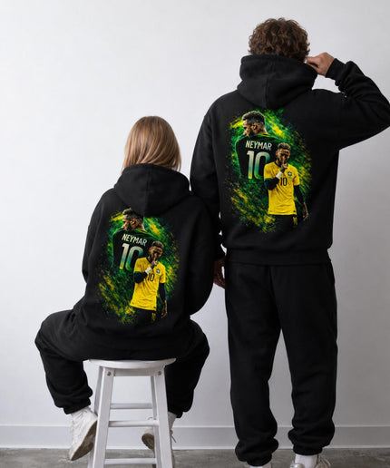Neymar Jr. #10 Brésil Silence Sweat à capuche unisexe pour fans
