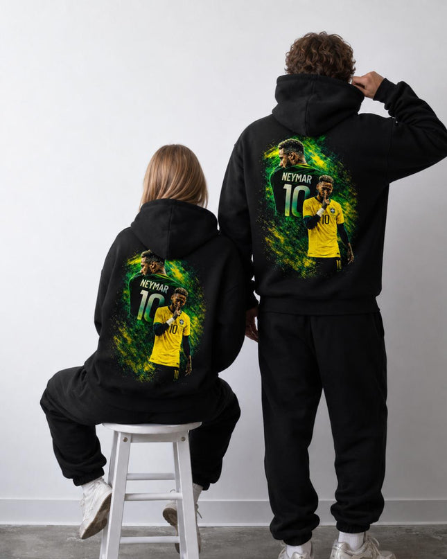 Neymar Jr. #10 Brazil Silence Unisex Fan Hoodie